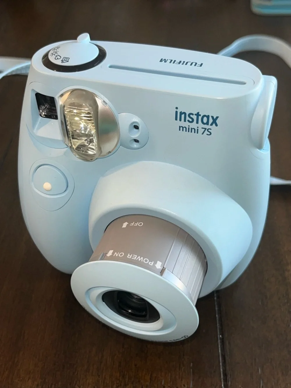Fujifilm Instax Mini 9 Instant Print Camera & Crossbody Matching Case:Light Blue